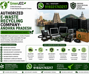 Authorized E-Waste Recycling Company in Andhra Pradesh | Certified Electronic Waste & IT Asset Disposal by GreenJCC