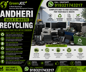 Bulk E-Waste Recycling Services in Andheri | Office Electronics & IT Asset Disposal