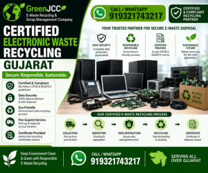 Certified Electronic Waste Recycling Services in Gujarat | Authorized E-Waste Recycler by GreenJCC
