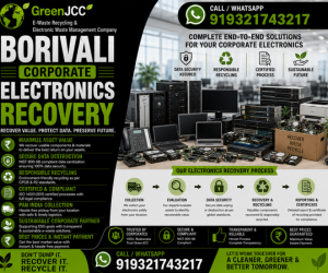 Corporate Electronics Recovery Services in Borivali | Office E-Waste Recycling & IT Asset Disposal
