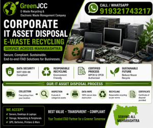Corporate IT Asset Disposal & E-Waste Recycling in Maharashtra | Certified ITAD, Secure Data Destruction & Electronics Recycling