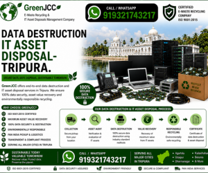 Certified Data Destruction and IT Asset Disposal Services in Tripura | GreenJCC