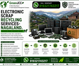 Electronic Scrap Recycling Services in Nagaland for Secure E-Waste Disposal, IT Asset Recycling, Data Destruction and Office Electronics Recycling