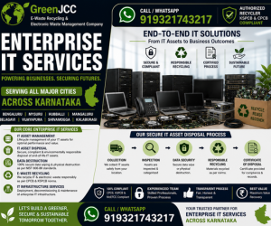 Enterprise IT Services in Karnataka | IT Asset Disposal, E-Waste Recycling, Data Destruction & IT Equipment Recycling