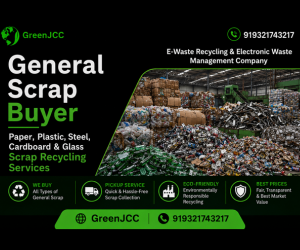General Scrap Buyer for Paper, Plastic, Steel, Cardboard and Glass Scrap Recycling Services Across India