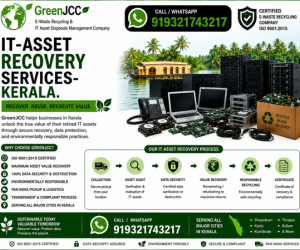 IT Asset Recovery Services in Kerala | Certified ITAD, Secure Data Destruction & E-Waste Recycling by GreenJCC