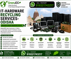 IT Hardware Recycling Services in Odisha | Certified IT Equipment & E-Waste Recycling by GreenJCC