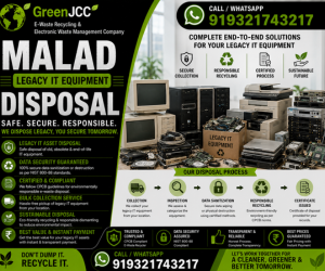 Certified Legacy IT Equipment Disposal Services in Malad | Secure IT Asset Recycling & Data Destruction