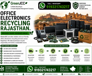 Office Electronics Recycling in Rajasthan | Certified E-Waste Recycling Services