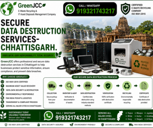Secure Data Destruction Services in Chhattisgarh | Certified ITAD & E-Waste Recycling