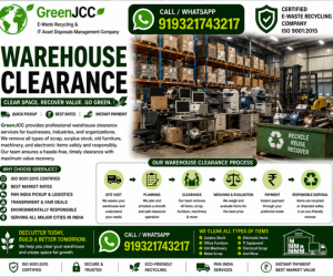 GreenJCC Warehouse Clearance Services | Industrial Scrap Removal & Warehouse Cleanout in India